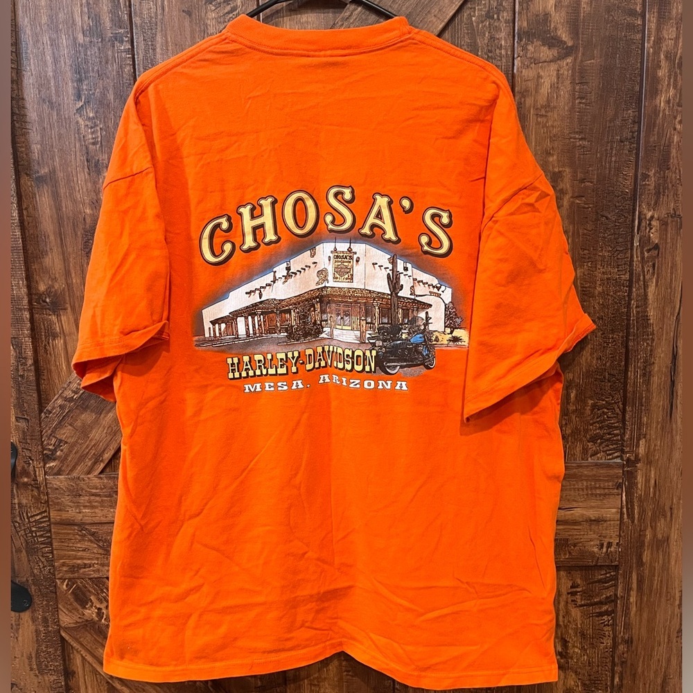 Harley Davidson men's VTG 90's maker scream chosa's mesa, Arizona short sleeve T - Picture 4 of 4